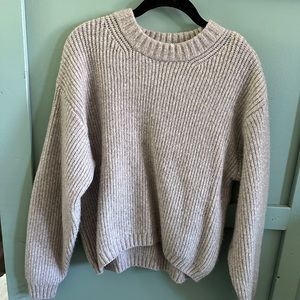 H$M Womens Knit Sweater Size XS Cream